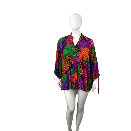 Taking Shape Jungle Forever Green Print Tunic - Size 22 BRAND NEW
