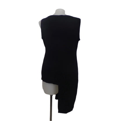 Size 16Taking Shape Black Crushed Step Hem Tank Tunic