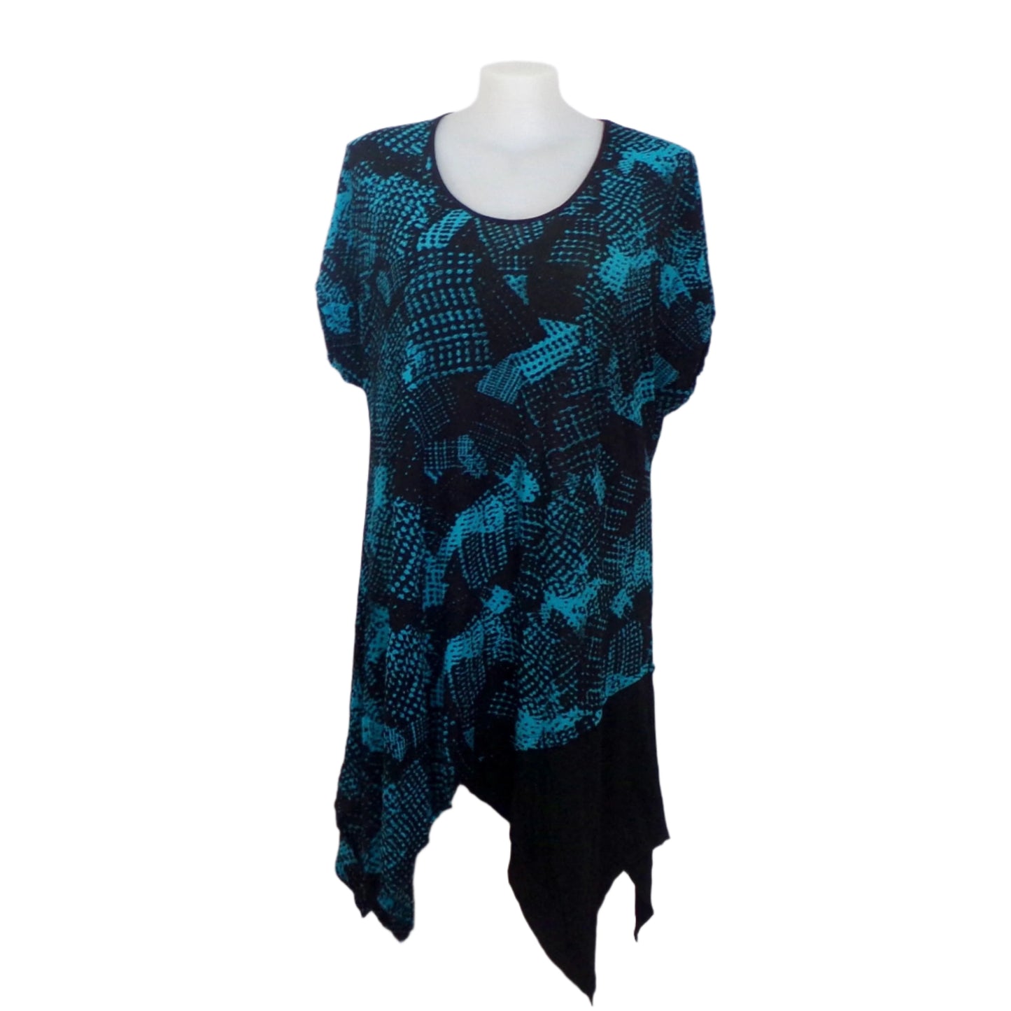 Taking Shape Crushed Fabric Print Dress Size 20