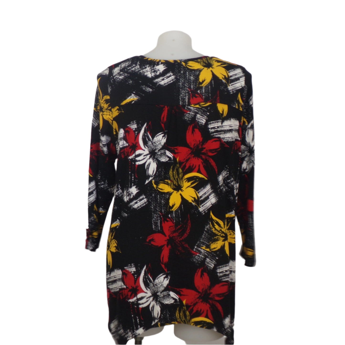 Virtuelle Long Sleeve Print Jersey Top Size 18