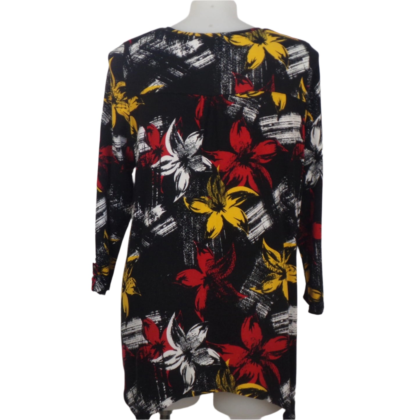 Virtuelle Long Sleeve Print Jersey Top Size 18