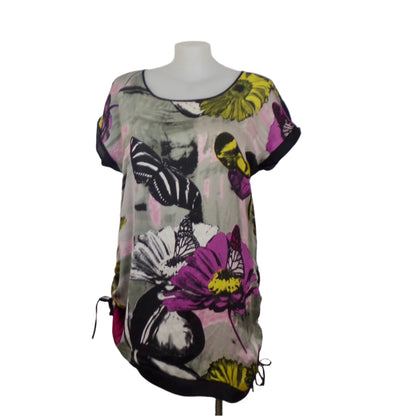 Taking Shape Butterfly Print Satin Dress Size 16