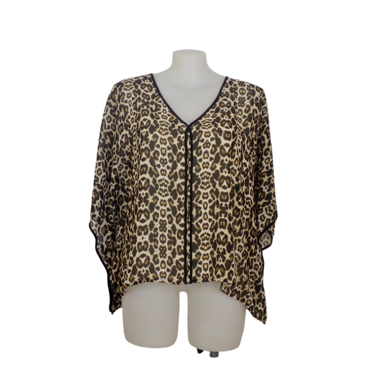 Tina Knowles Animal Print Kaftan Tunic Size 16