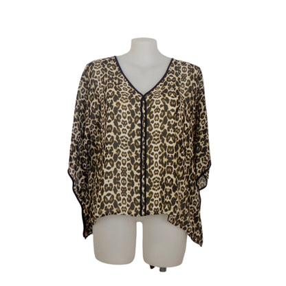 Tina Knowles Animal Print Kaftan Tunic Size 16