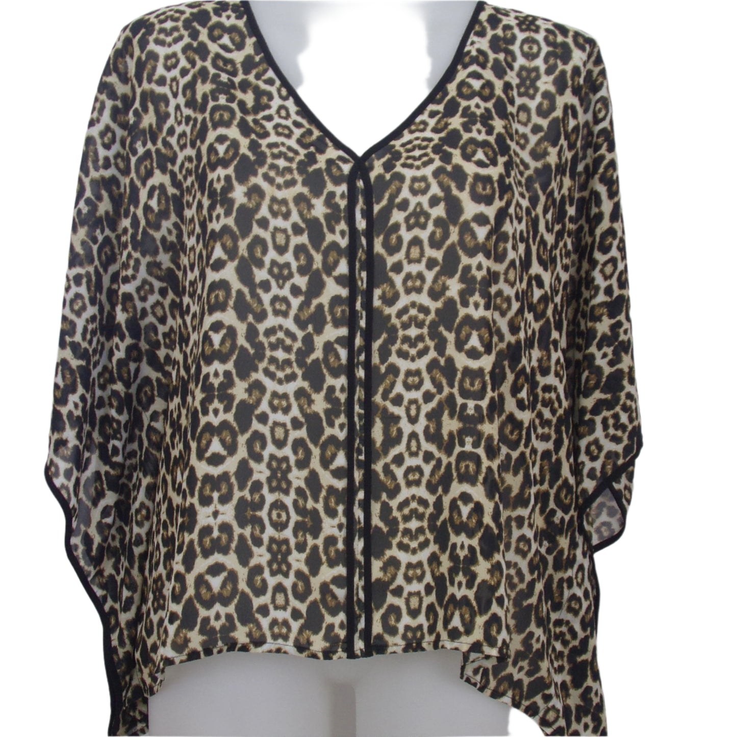 Tina Knowles Animal Print Kaftan Tunic Size 16