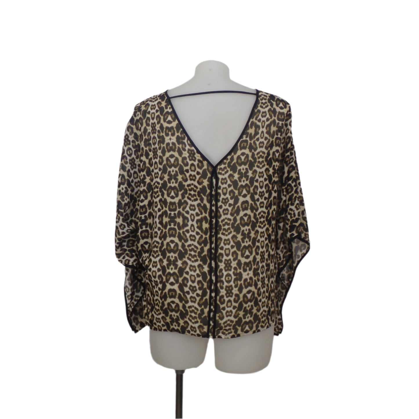 Tina Knowles Animal Print Kaftan Tunic Size 16