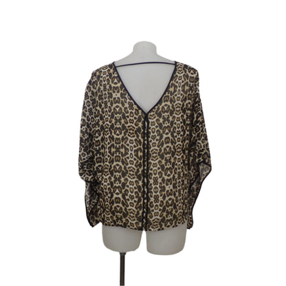 Tina Knowles Animal Print Kaftan Tunic Size 16
