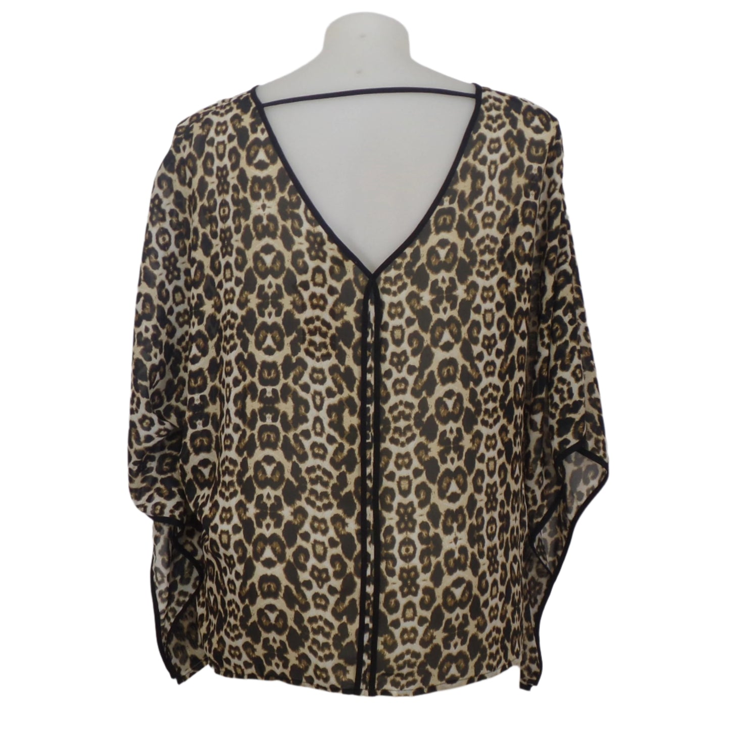 Tina Knowles Animal Print Kaftan Tunic Size 16