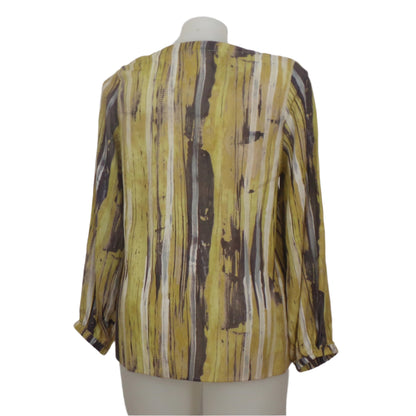 Marco Polo Linen Blend Long Sleeve Tunic Size 16