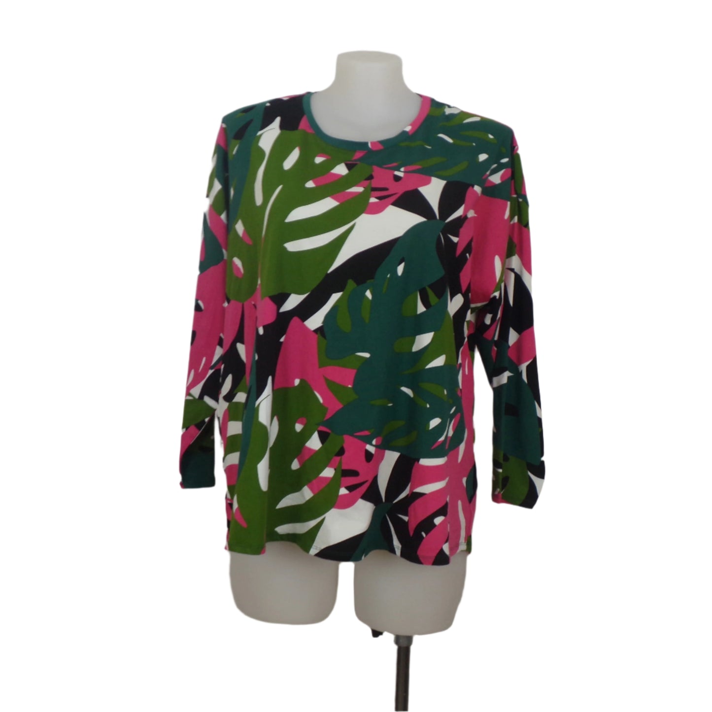 Virtuelle Graphic Palm Print Top Size 20 Brand New