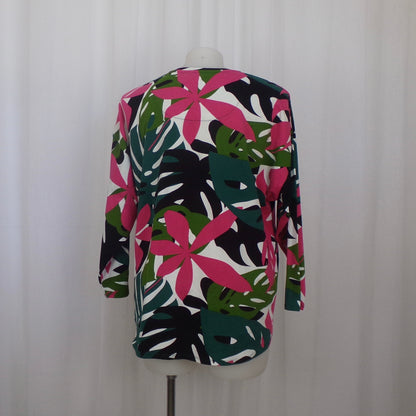 Virtuelle Graphic Palm Print Top Size 20 Brand New