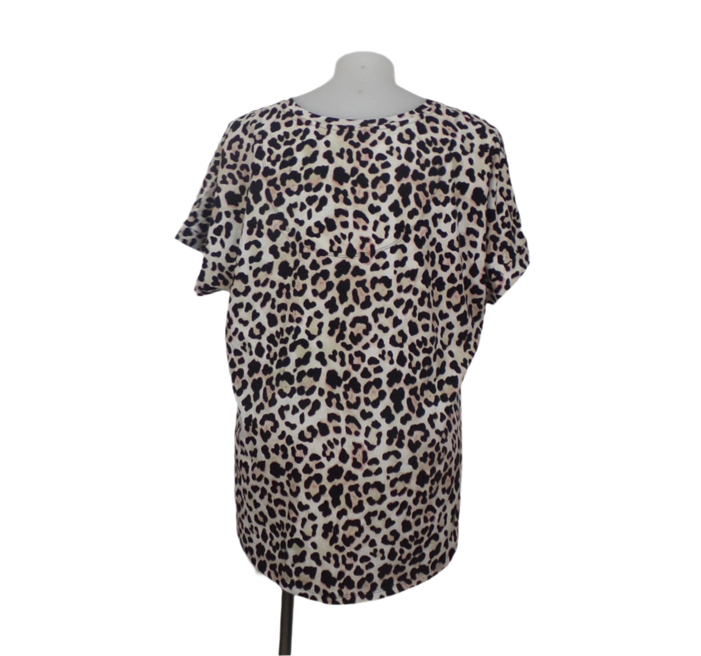 Virtuelle Animal Print V-Neck Tee Size 20