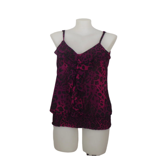City Chic Leopard Print Cami Size 1