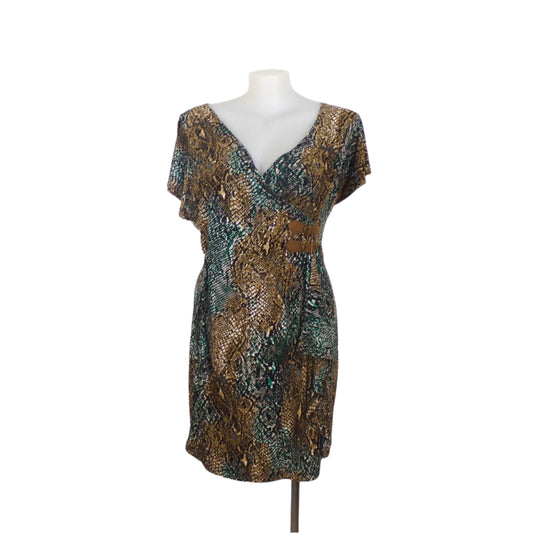 Liz Jordan Animal Print Dress Size 18