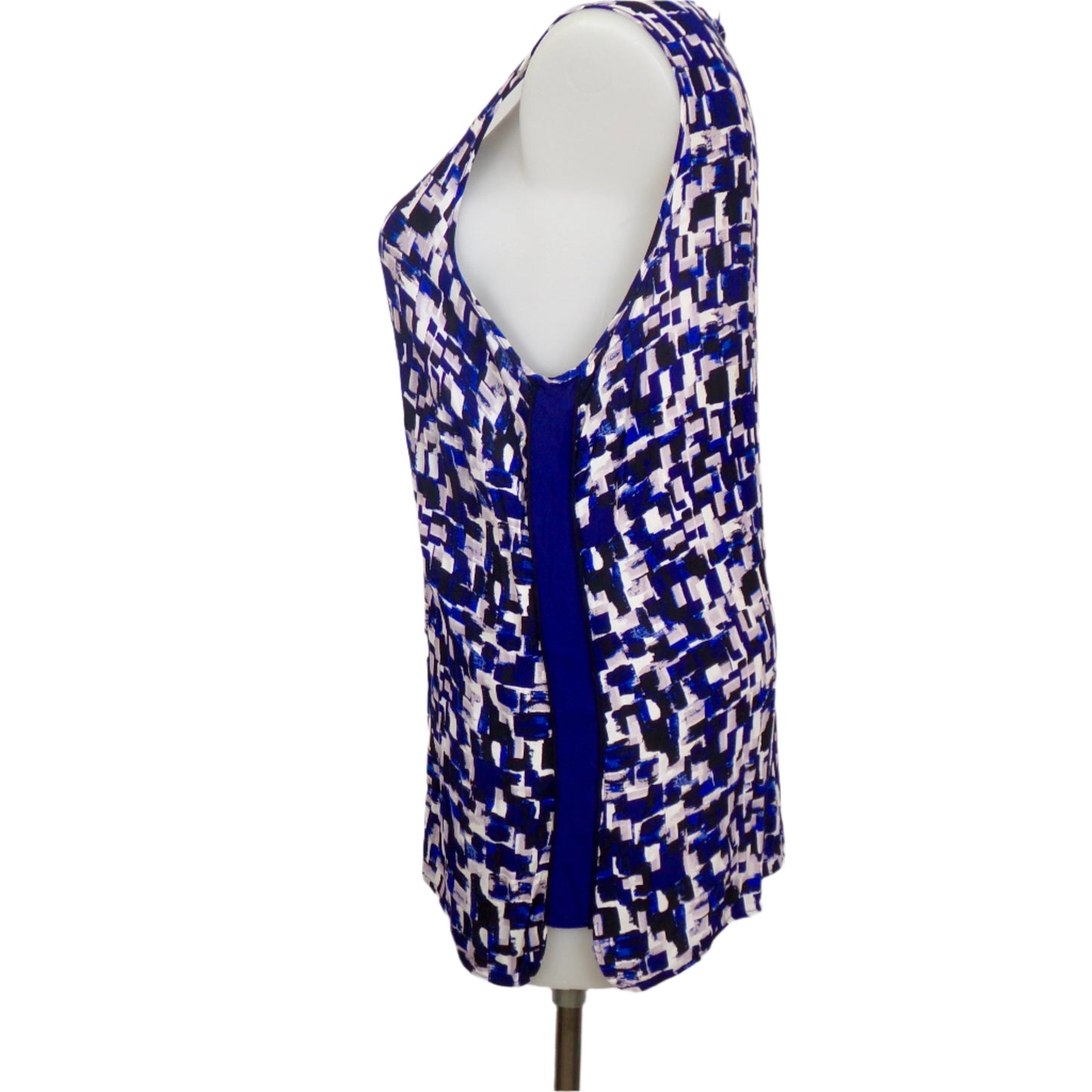 Autograph Crushed Viscose Graphic Print Sleeveless Tank Size 26