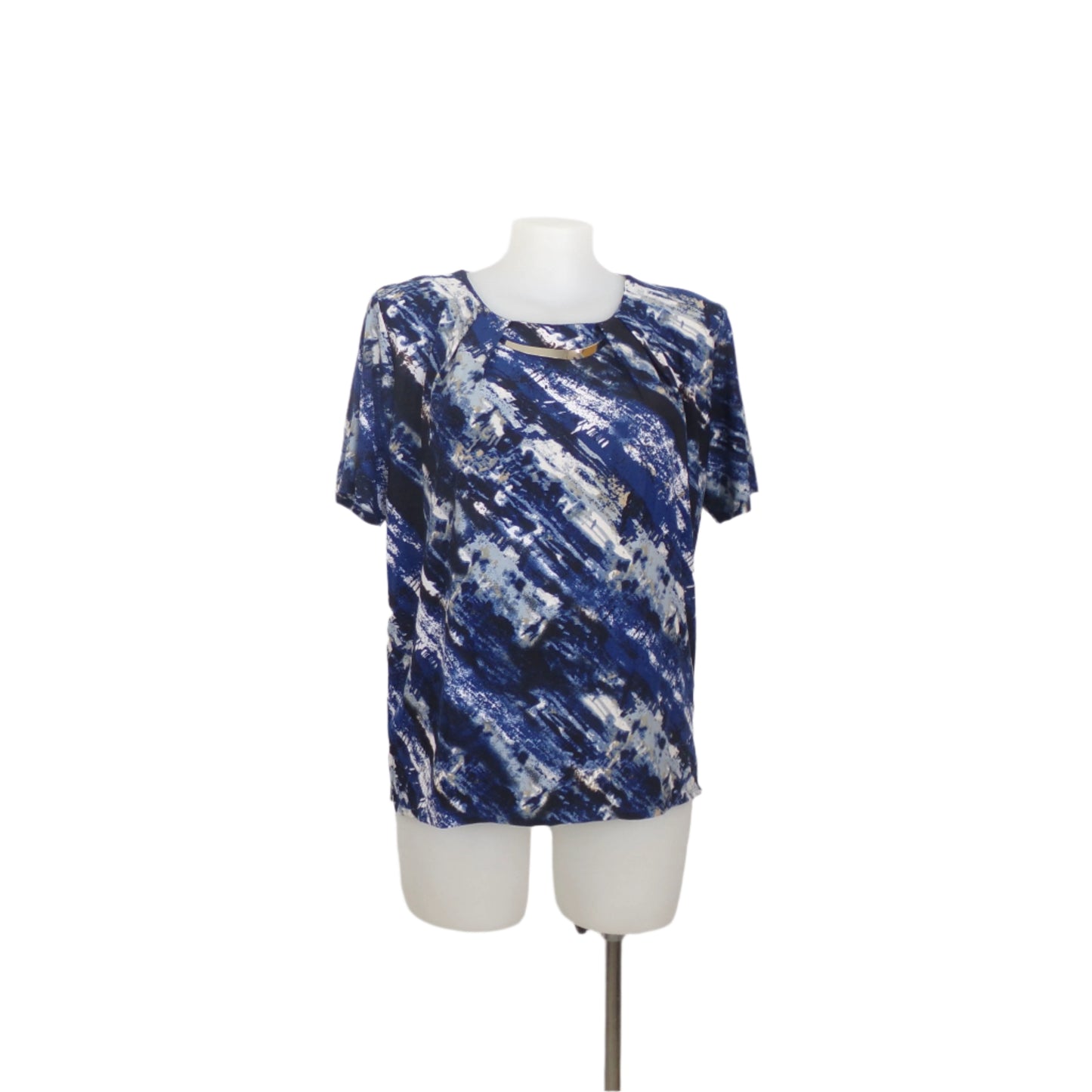 Noni B Printed Top with Necklace Size 16