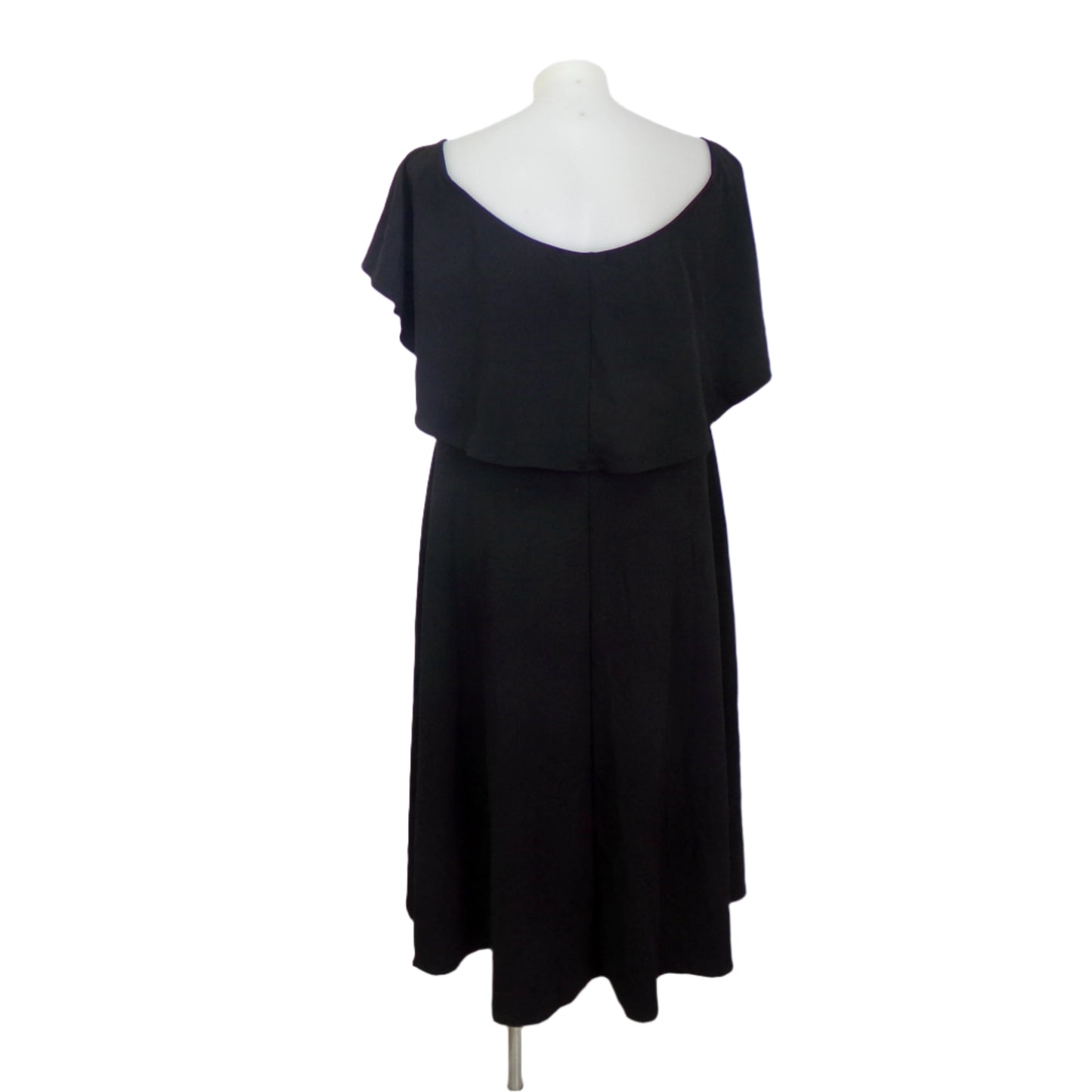 Boohoo Black On/Off Shoulder Dress Size 24