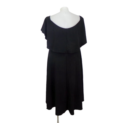 Boohoo Black On/Off Shoulder Dress Size 24