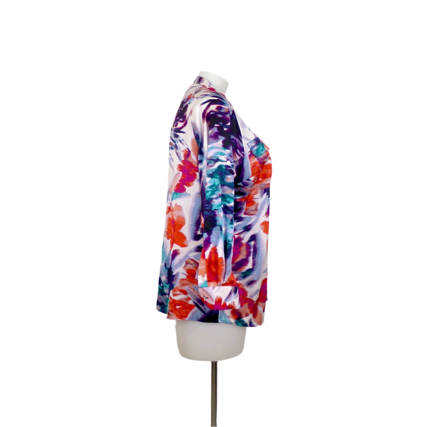 Calvin Klein Satin Feel Printed Blouse Size 16