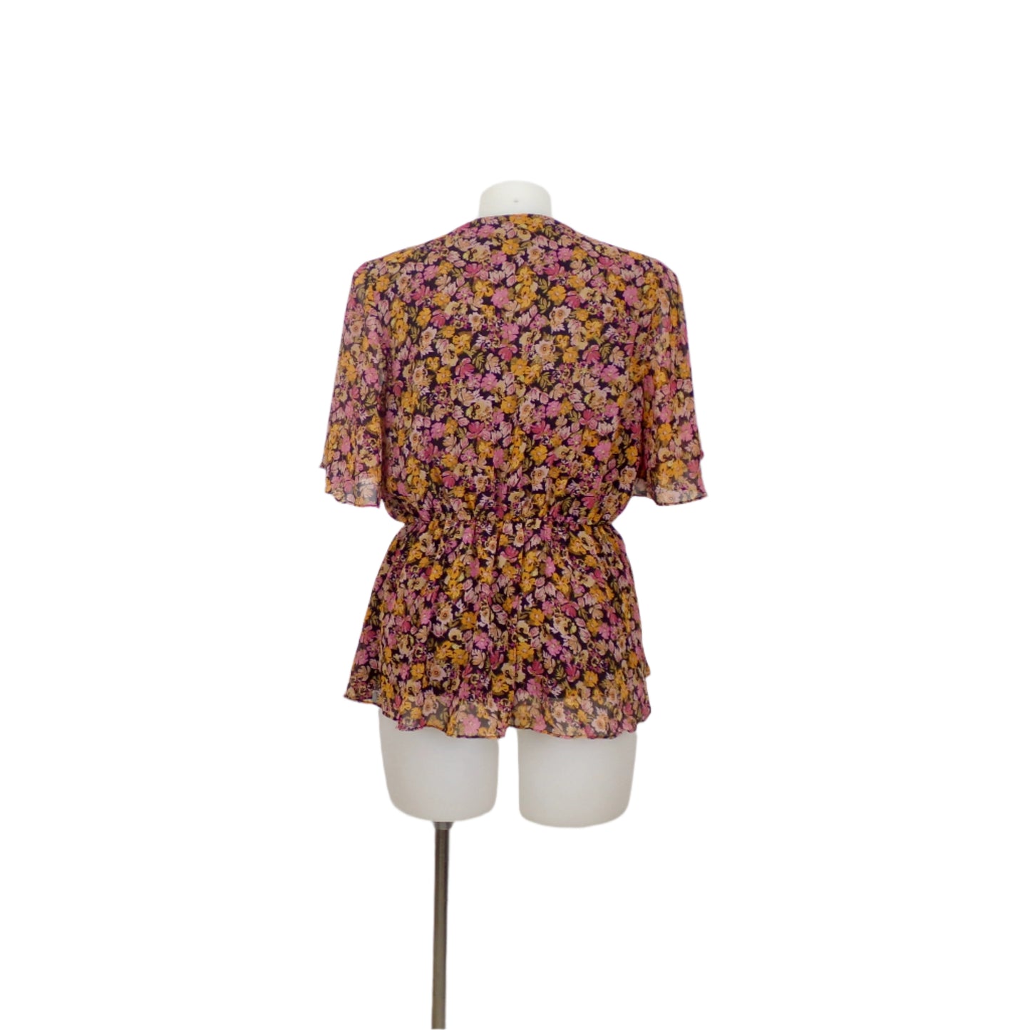 City Chic Floral Peplum Top Size 16