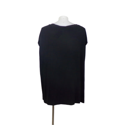 Moda Front Panel Print Black Stretch Tunic – Size 22