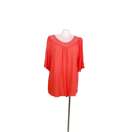 Autograph Coral On/Off Shoulder Top Size 22