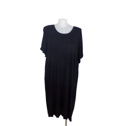 Anko Curve Black Stretch Everyday Dress with Cuffed Sleeves – Size 26