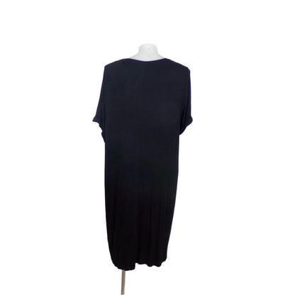 Anko Curve Black Stretch Everyday Dress with Cuffed Sleeves – Size 26