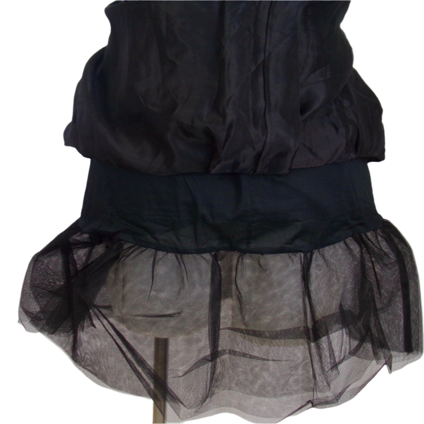 Laura Ashley Black Silk Party Dress Size 16