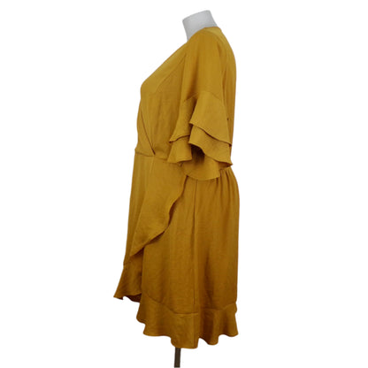 City Chic Gold Dress Size 20