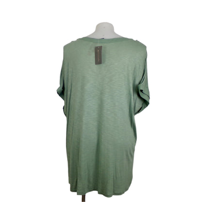 Autograph Sage Linen Button-Through Blouse Size 28 Brand New
