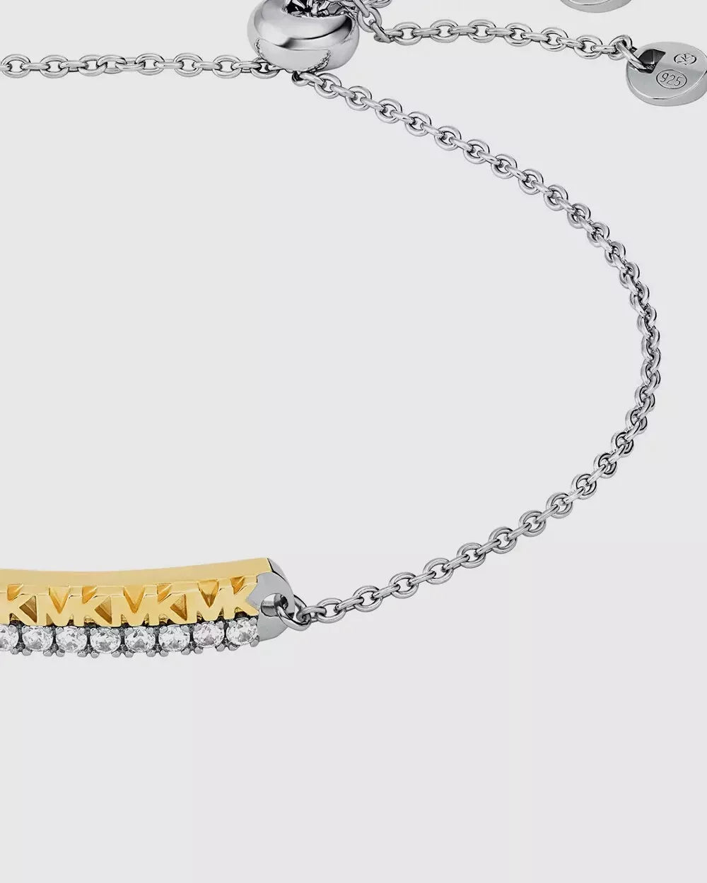 Michael Kors MK Signature Design Silver Bracelet