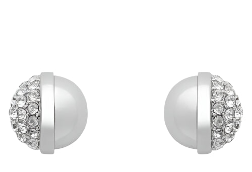 Mimco Carnaby Earrings Studs SILVER + MIMCO Dust Bag