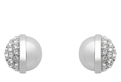 Mimco Carnaby Earrings Studs SILVER + MIMCO Dust Bag