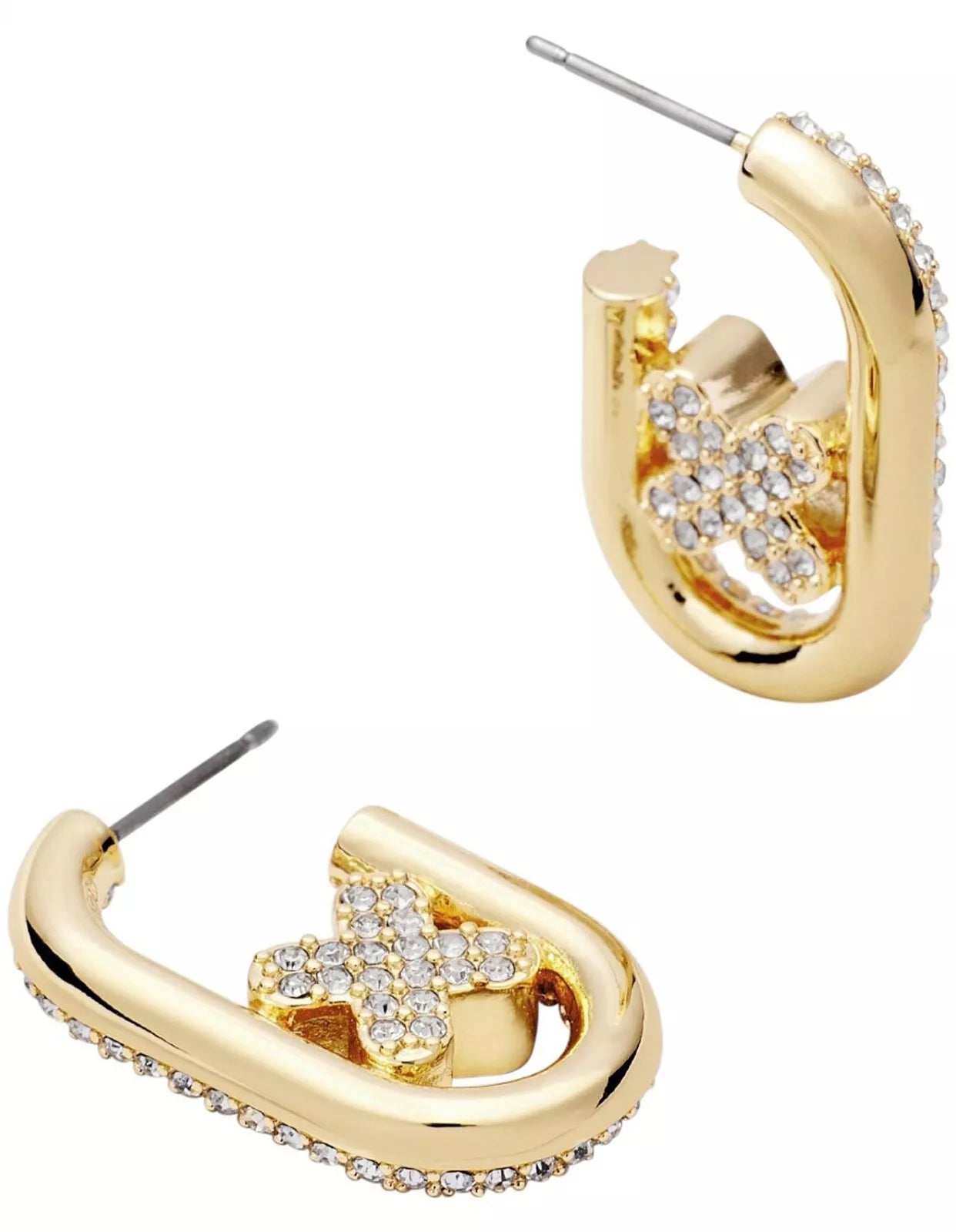 Mimco Everly Oval Hoop Earrings + Dust Bag