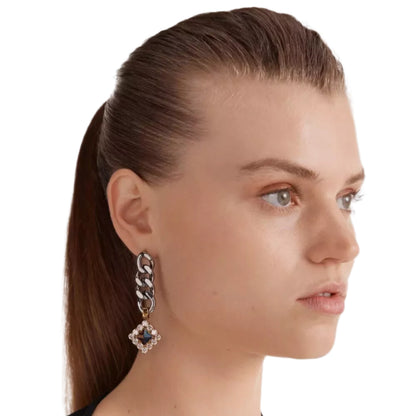 Mimco Space Dust Drop Earrings Gold/Silver + Dust Bag