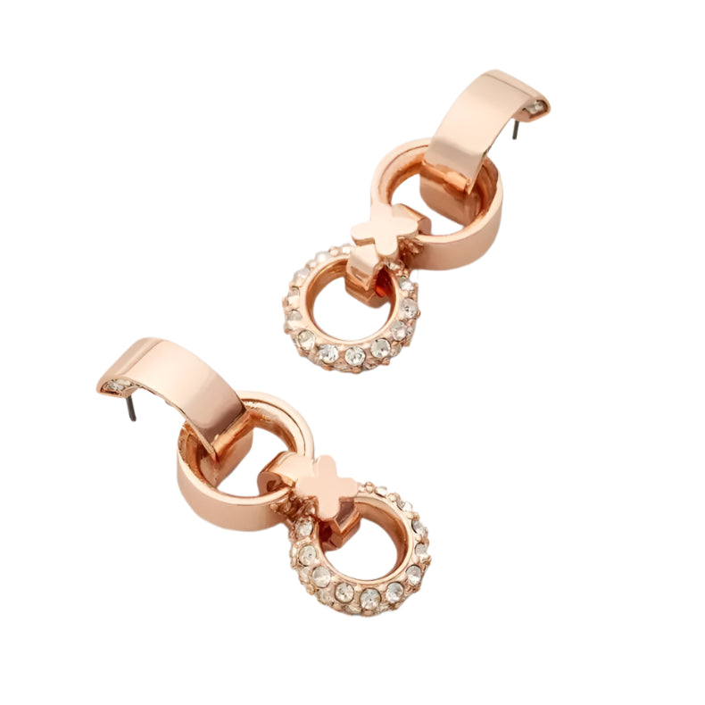 Mimco Mim Dream Earrings set in Rose Gold + Dust Bag