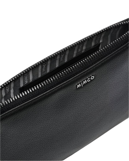 Mimco Classico Shoulder Bag - Black With Leather Strap