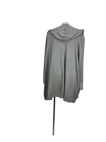 Autograph Long Grey Soft Jersey Hooded Open Jacket Size 22
