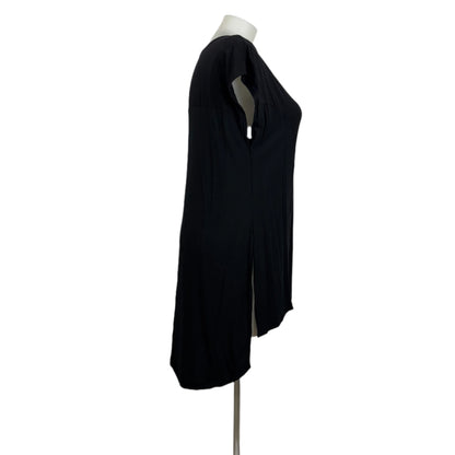 Spicy Sugar Black Viscose Short Sleeve Hi-Lo Dress Size 16