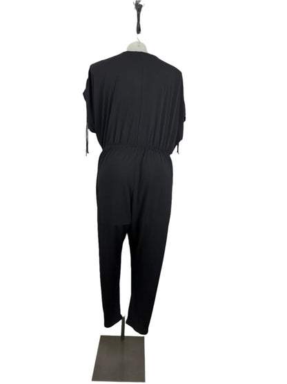 Sara Black Knit Stretch Jumpsuit Size 22 Brand New