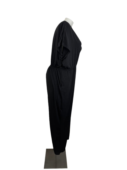 Sara Black Knit Stretch Jumpsuit Size 22 Brand New