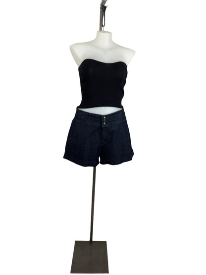City Chic New Stretch Dark Ink Shorts Size 20