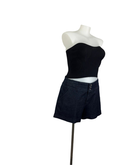 City Chic New Stretch Dark Ink Shorts Size 20