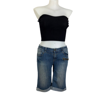 City Chic Stretch Denim Shorts Size 16