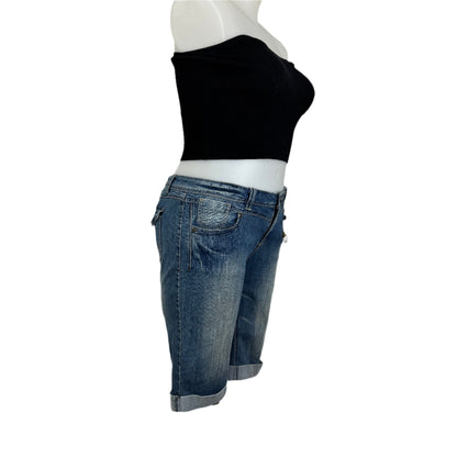 City Chic Stretch Denim Shorts Size 16