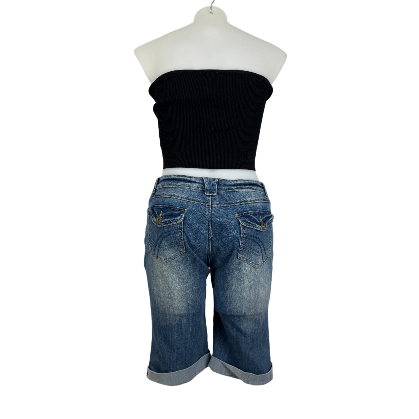 City Chic Stretch Denim Shorts Size 16