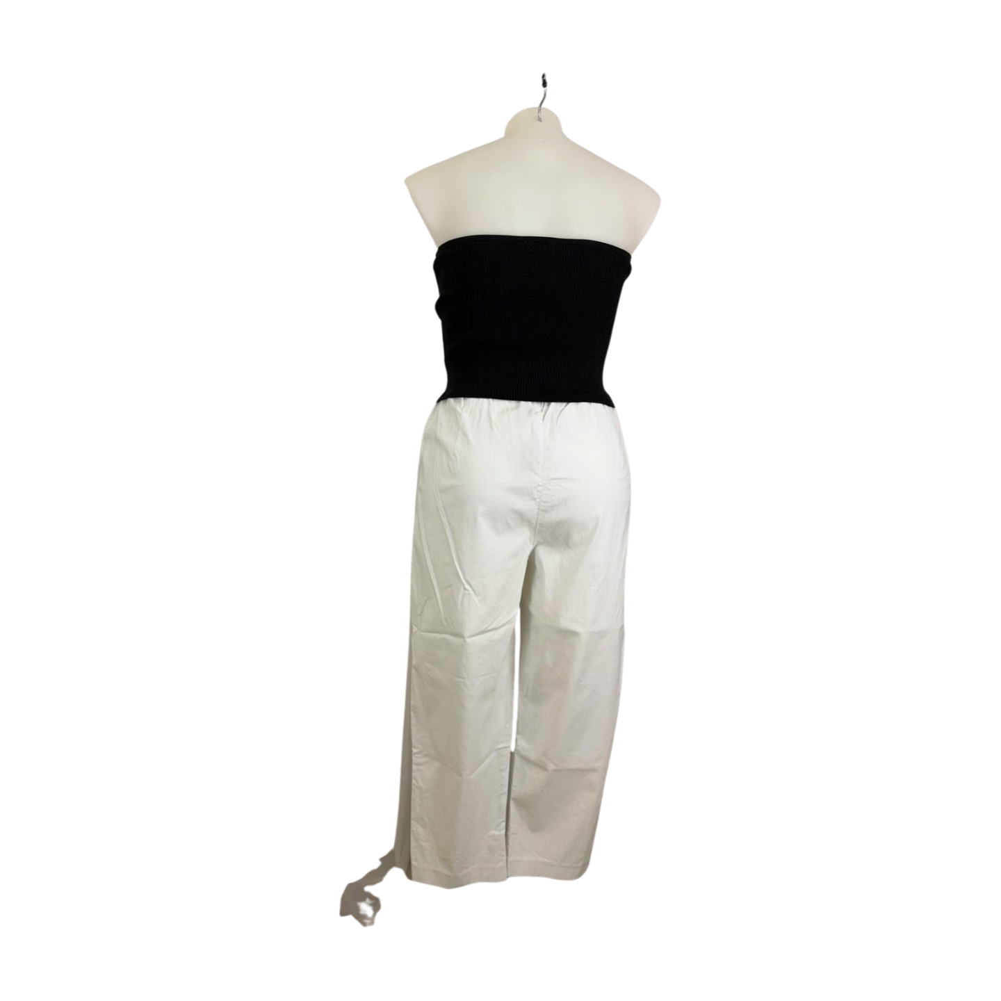 Black Pepper White Stretch Capri Pants Size 18
