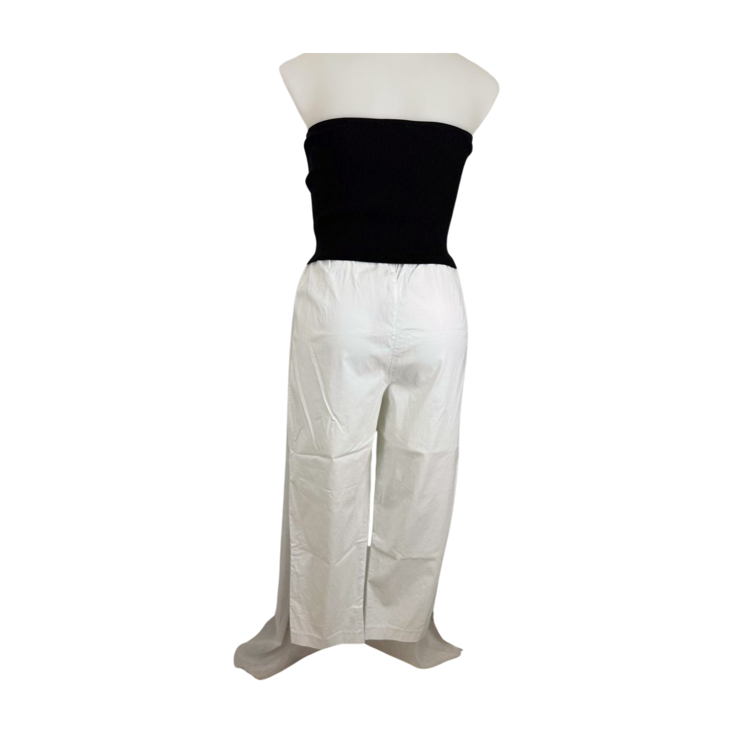Black Pepper White Stretch Capri Pants Size 18