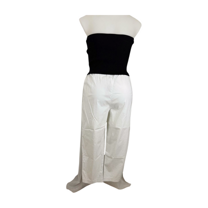 Black Pepper White Stretch Capri Pants Size 18
